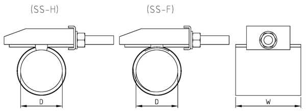 Repair clamp coupling structure chart